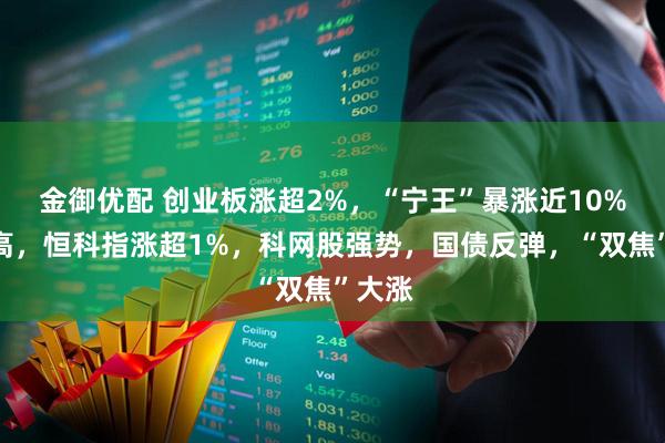 金御优配 创业板涨超2%，“宁王”暴涨近10%创新高，恒科指涨超1%，科网股强势，国债反弹，“双焦”大涨