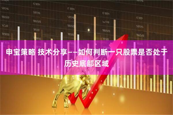 申宝策略 技术分享——如何判断一只股票是否处于历史底部区域